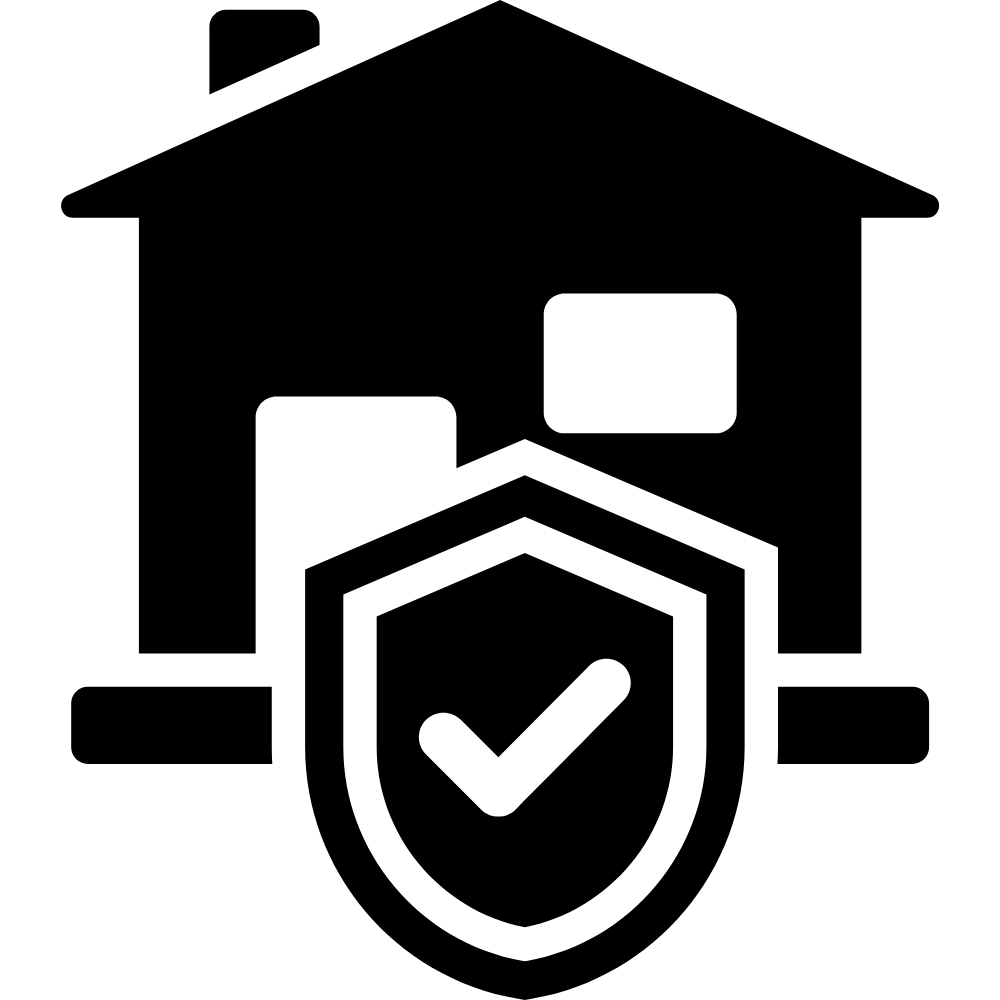Symbol für Versicherungen für Eigenheim / Haus